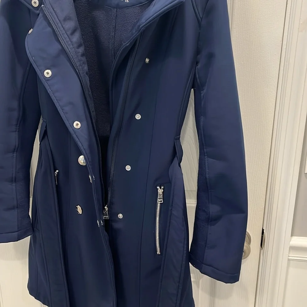 Calvin Klein Women's  Blue Trench Coat - Picture 3 of 10